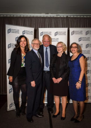 L-R Assembly Member Dick Gottfried, Council Member Carlina Rivera, David R. Jones, Esq., Ronda Kotelchuck, Louise Cohen